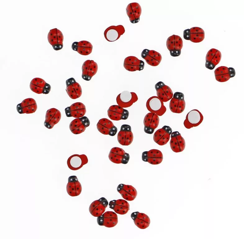 Dekoracje samoprzylepne 3D biedronki 8x11mm - tantis.pl