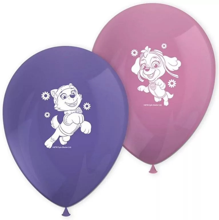 Zestaw 8 balonów Paw Patrol: Skye & Everest - tantis.pl