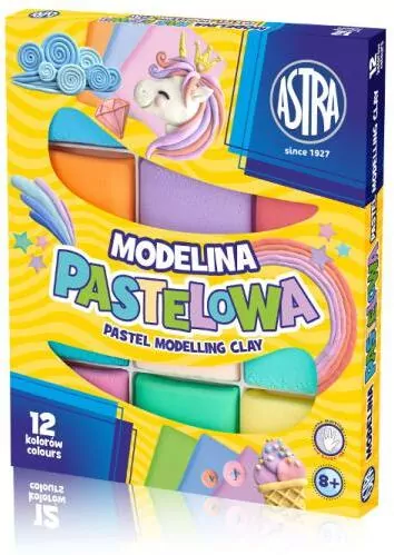 Modelina pastelowa. 12 kolorów - tantis.pl