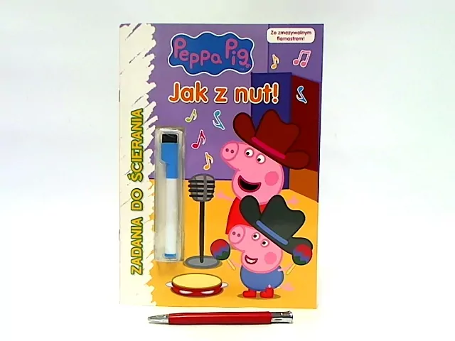 Peppa Pig. Zadania do ścierania cz.3 Jak z nut! - tantis.pl