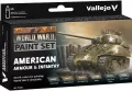 Vallejo: 70.203 - Model Color - WWII American Armour & Infantry (6 x 18 ml) - tantis.pl