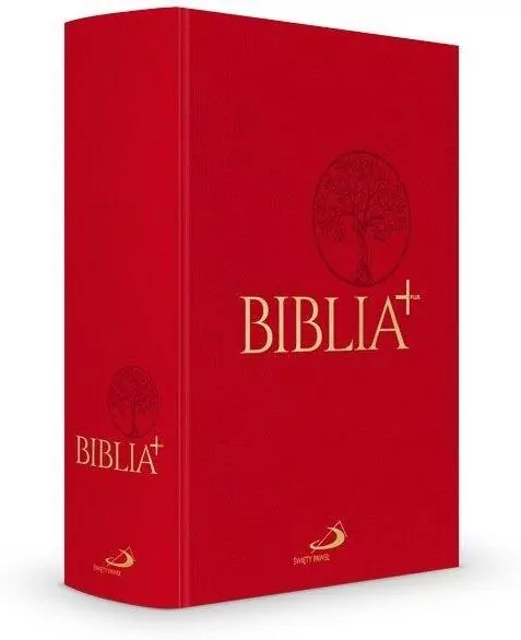 Biblia Plus. Płótno czerwona - tantis.pl