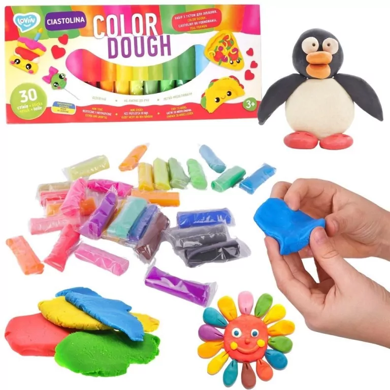 Masa plastyczna lekka TM Lovin Color Dough 30 sztuk - tantis.pl