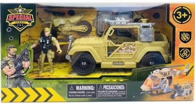 Jeep wojskowy z akcesoriami - tantis.pl