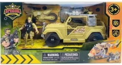 Jeep wojskowy z akcesoriami