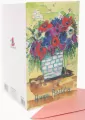 Karnet B6 ZZG-190503 złocony Urodziny kwiaty - tantis.pl