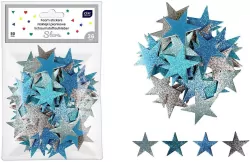 Naklejki brokat piankowe samoprzylepne Stars
