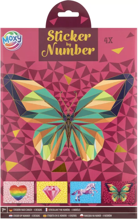 Naklejanie po numerach A4 Motyl - tantis.pl