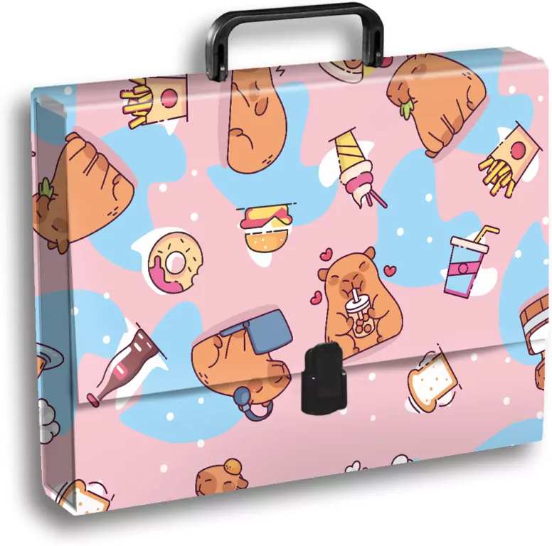 Teczka z rączką A4 Kapibara food PENMATE - tantis.pl