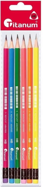 Ołówek z gumką trójkątny HB neonowy - tantis.pl