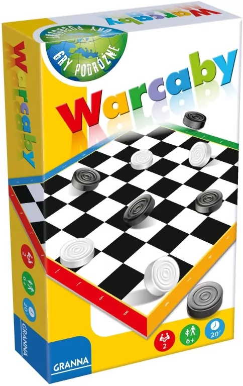 Warcaby mini wersja podróżna GRANNA - tantis.pl