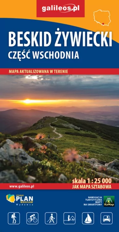 Mapa - Beskid Żywiecki cz. wszchodnia 1:25 000 - tantis.pl