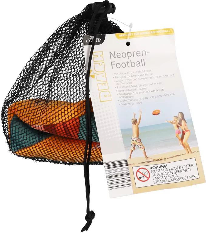 PILKA NEOPRENOWA PLAZOWA RUGBY OBWOD 41X55CM SIA - tantis.pl