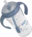 NUK. Butelka do nauki picia ze słomką. 260 ml. Pingwin - tantis.pl