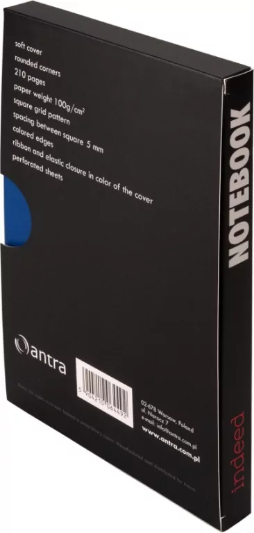 Notes A5 linia. Indeed granatowy - tantis.pl