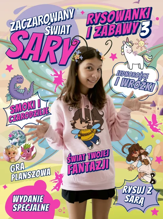 Zaczarowany Świat Sary. Rysowanki i zabawy - tantis.pl