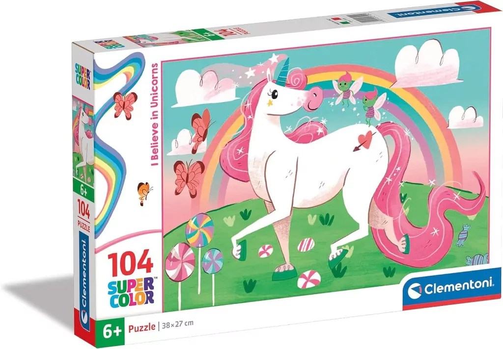 Puzzle 104. Brilliant. I believe in unicorns. Jednorożec. - tantis.pl