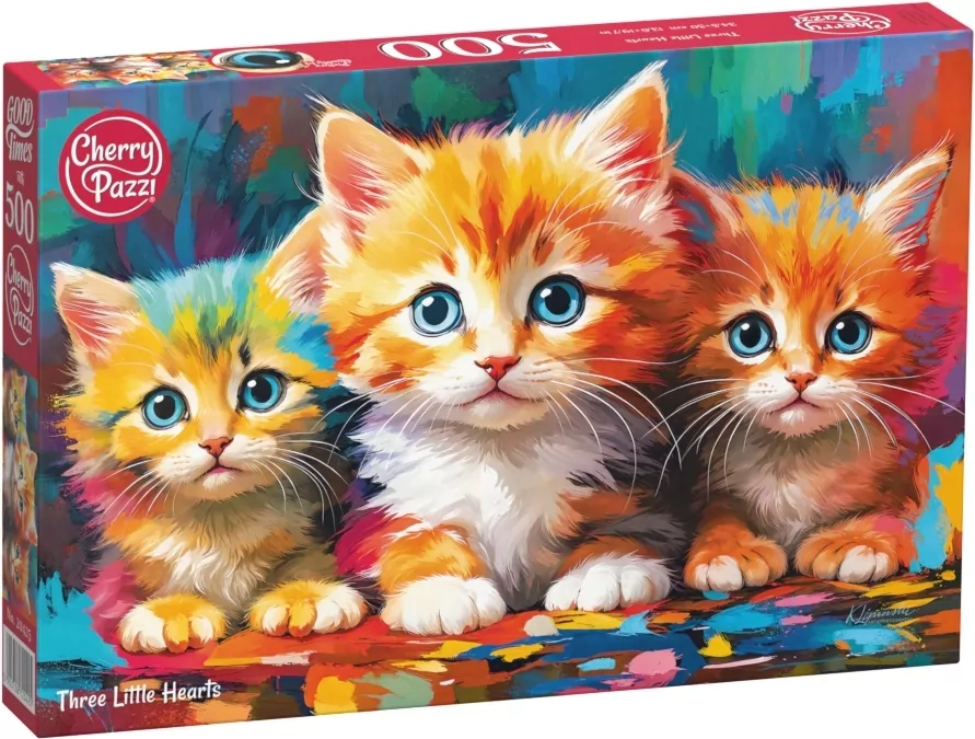 Puzzle 500 CherryPazzi Three Little Hearts 20425 - tantis.pl