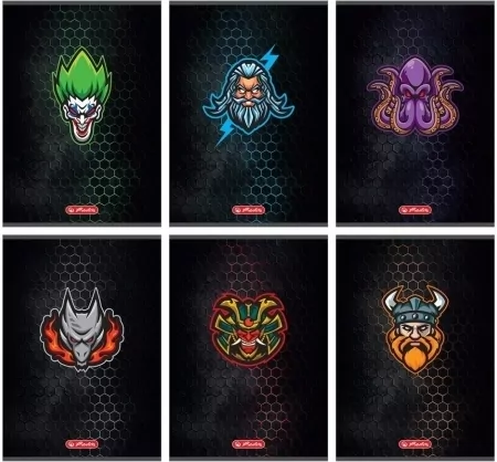 Herlitz, zeszyt A5, 80 kartek w kratkę - Game Avatars, 1 szt - tantis.pl