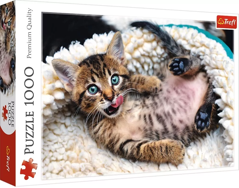 Puzzle 1000. Wesoły kotek. 10448 - tantis.pl