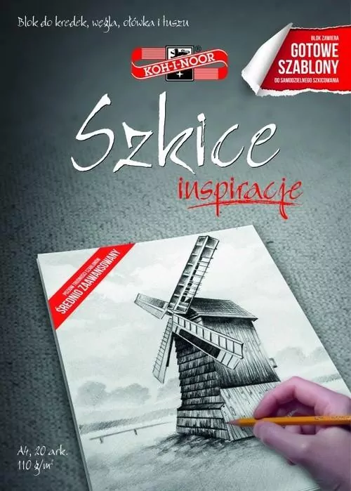 BLOK INSPIRACJE2 - SZKICE A4, 20 ARK.,110 G - tantis.pl