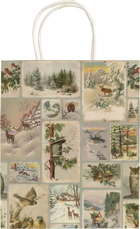 Torebka ozdobna A5 STBAG148 Zima Święta BN - tantis.pl