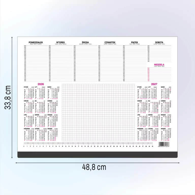 Kalendarz 2026/2027 biuwar 48,8x33,8cm - tantis.pl