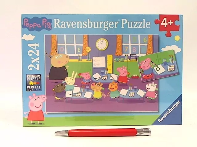Puzzle 2D 2x24 Świnka Peppa i cała klasa 9099 - tantis.pl