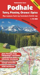 Podhale pieniny orawa i spisz mapa 1:75 000 foliowana