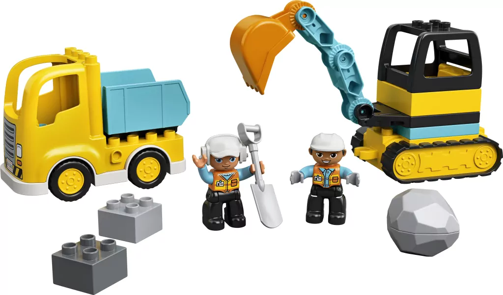 LEGO DUPLO Town. Ciężarówka i koparka gąsienicowa. 10931 - tantis.pl