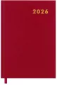 Kalendarz książkowy 2026 A5 czerwony EASY - tantis.pl