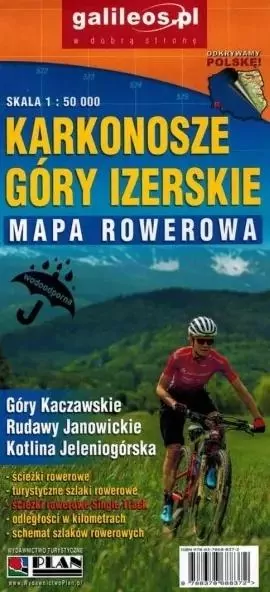 Mapa rowerowa - Karkonosze, Góry Izerskie 1:50 000 - tantis.pl