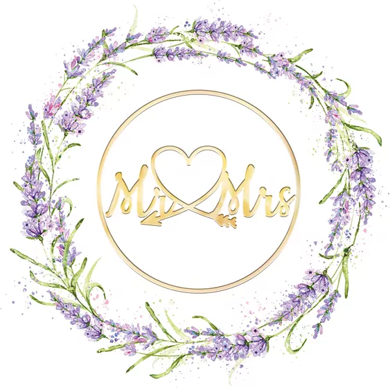 Karnet KW Ślub Lawenda Lakier 3D - tantis.pl