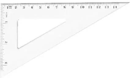 Ekierka prostokątna 14.5 cm - tantis.pl