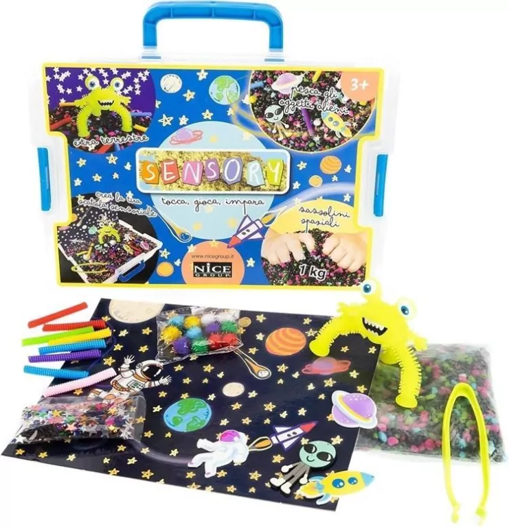 Piasek kinetyczny w skrzynce Sensory Kosmos - tantis.pl