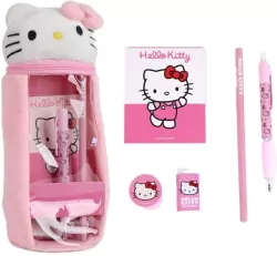 Akcesoria szkolne z piórnikiem Hello Kitty