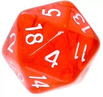 Komplet kości REBEL RPG - Mini Kryształowe - Czerwone - tantis.pl