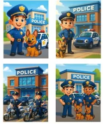Torebka prezentowa L Policja