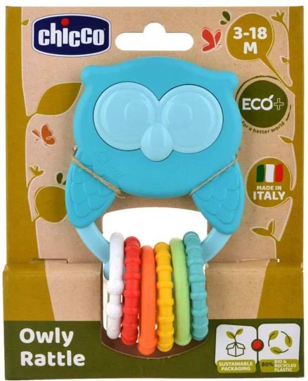 Grzechotka sowa Eco+ - tantis.pl