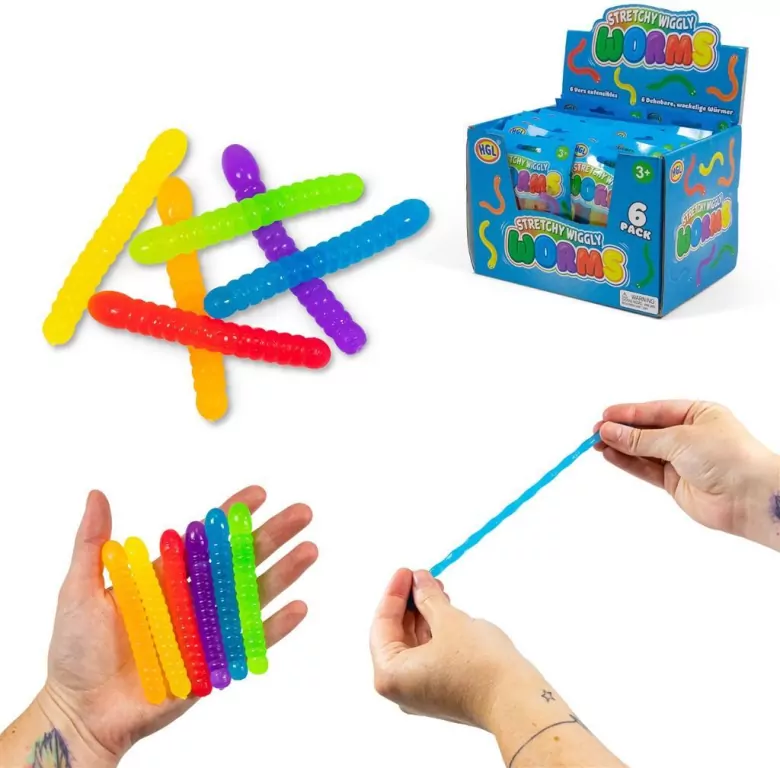 Elastyczne robaki mini gniotki - tantis.pl