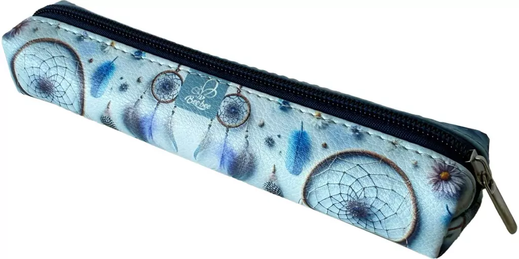 Piórnik mini prostokąt Boho Łapacz Snów Blue - tantis.pl