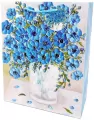 Torebka ozdobna matowa 26x32x12cm Kwiaty - tantis.pl