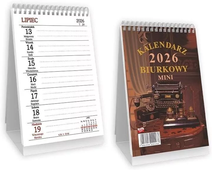 Kalendarz 2020. Biurkowy pionowy mini - tantis.pl
