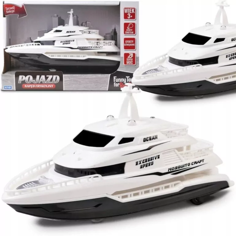 Łódka Toys for Boys z napędem frykcyjnym - tantis.pl