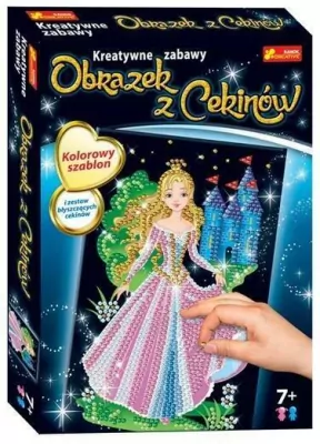 Obrazek z Cekinów. Kreatywne zabawy. Królewna