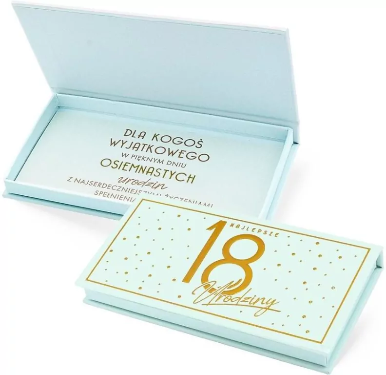 Pudełko ozdobne na banknoty Urodziny 18 Elite - tantis.pl