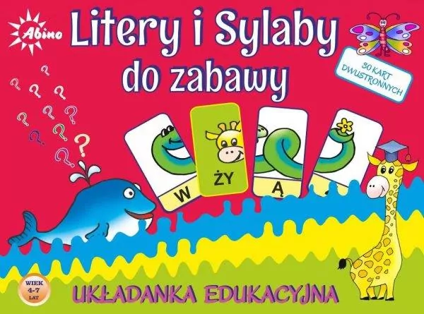 Litery i sylaby do zabawy. Układanka edukacyjna - tantis.pl