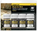 Vallejo: 73.190 - Pigment Set - Dust & Dirt (4 x 35 ml) - tantis.pl