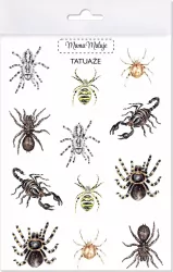 Tatuaże zmywalne. Pajęczaki