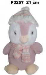 PLUSZAK PINGWIN 20CM SIEDZACY W CZAPCE I SZAL SA